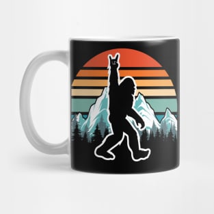 Sasquatch Believers Bigfoot Rock n Roll Vintage Retro Funny Gift Mug